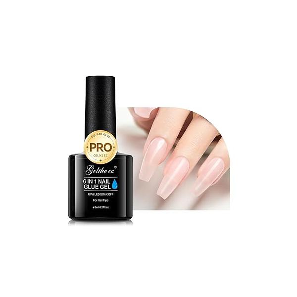 Gelike EC Solid Glue Gel for Nail - Adhesive Press on Tips 30g