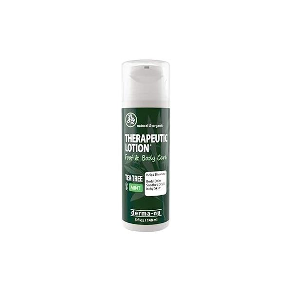 Foot Lotion with Tea Tree Essential Oil for Jock Itch, Athletes Foot, and Dry Cracked Feet Treatment - Cream Toenail Heels