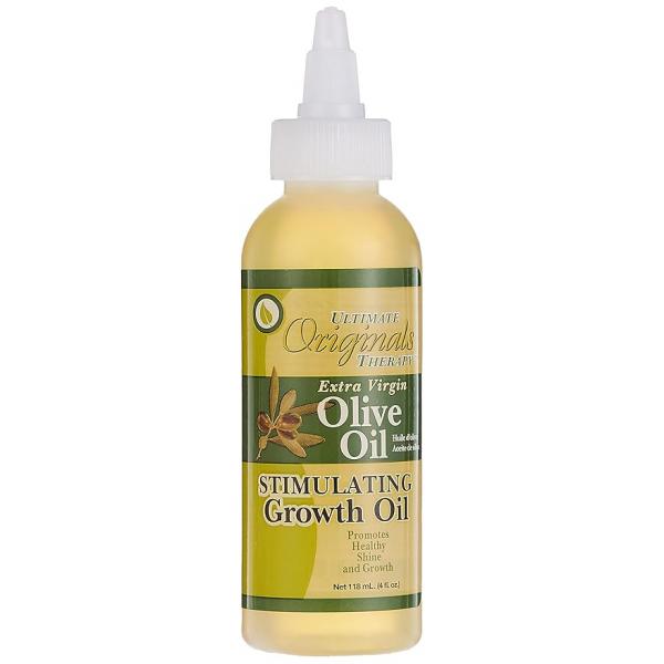 Originals by Africa's Best Therapy Extra Virgin Olive Oil Stimulating Growth Oil, Penetrates & Rejuvenates Hair, Skin and Nails, All Day Long Moisturizing Conditioning, 4oz Bottle