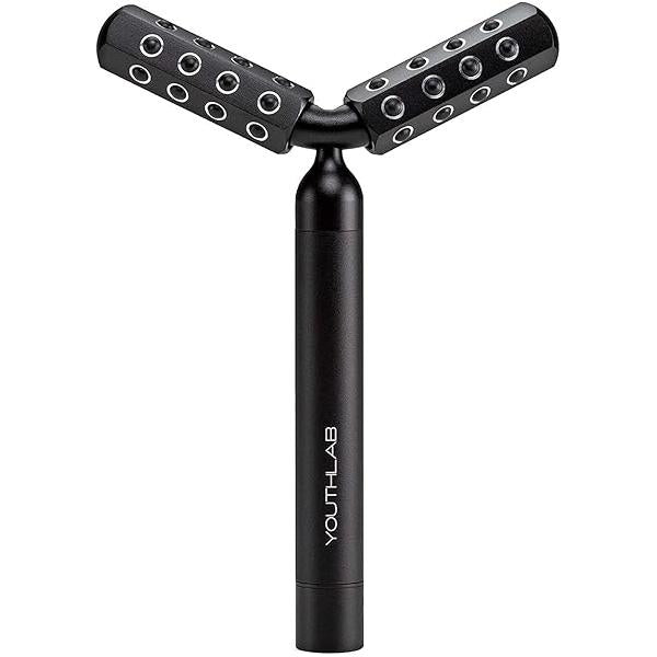 Revolution Roller - Germanium Stone Uplifting Face/Body Beauty Massage Tool/Roller/Wand for Skin Tightening/Firming, De-Puffing, Anti-Aging (Rose Gold)