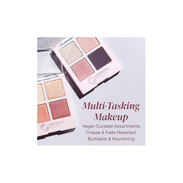 Mineral Fusion Eye Shadow Palette - Girls Night Out for Women 0.25 oz (Refillable)