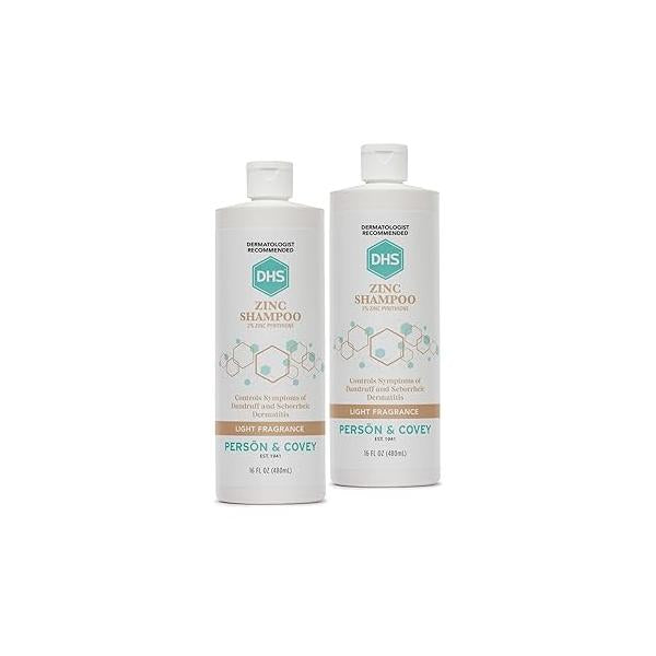 DHS Zinc Shampoo, 16 Oz (Pack of 2)