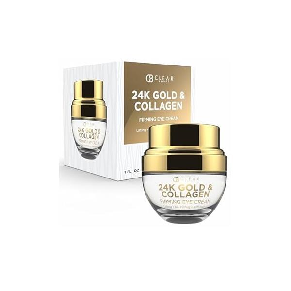 Hyaluronic Acid & Retinol Eye Cream - Hydrating, Anti-Aging Reduces Dark Circles Puffiness Dermatologist Tested, Cruelty-Free Korean Skin Care for All Types 1.01 Fl. Oz