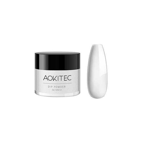 Aokitec 4 PCS Dip Powder Nail Repair Kit for Split Natural Nails, 28g Build & Glue, Quick Hardener Strengthener Damaged Weak Broken Nails