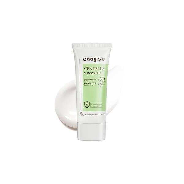 Centella Sunscreen SPF50 PA++++ Calming Moisture Facial Asiatica Korean Matte No White Cast Face Sun Screen for Oily Sensitive Skin