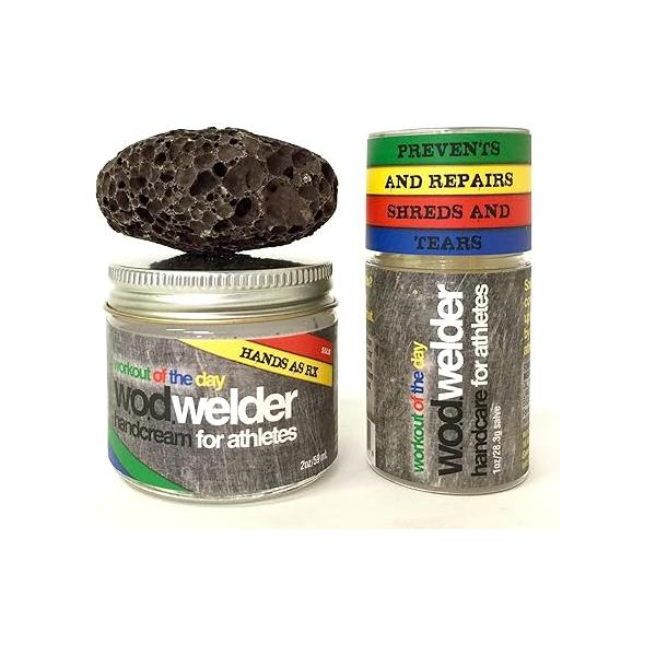 w.o.d.welder 3 Step Handcare Kit - Callus Pumice, Moisturizing Cream and Salve