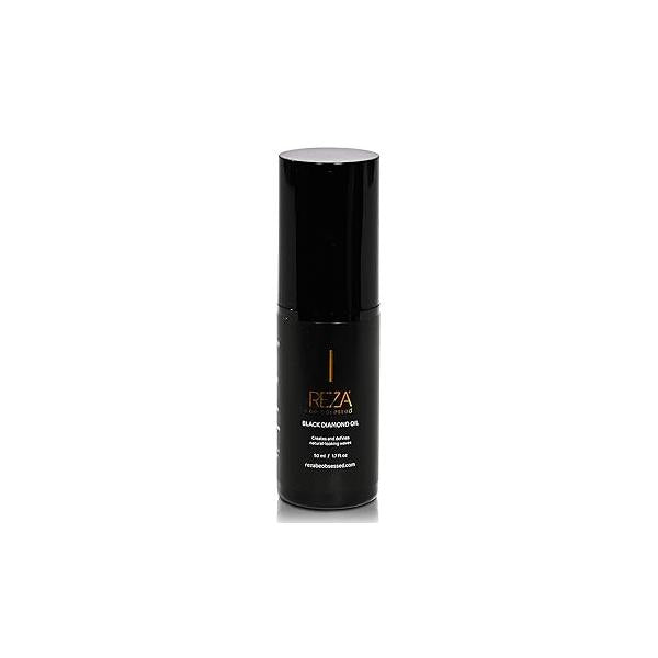 Reza Black Diamond Oil: Luxury Hair Oil, Protects & Nourishes, Adds Shine, Sulfate Free, Paraben Safe, Tames Frizz, Repairs Damage, for Women Men All Types, 1.7 Fl. Oz.