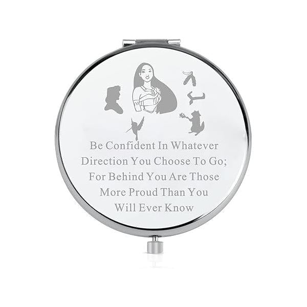 LQRI Indian Princess Makeup Mirror Faily Cartoon Tales Movie Fans Gift for Her