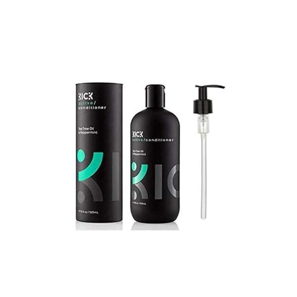 Kick Mens Conditioner - Tea Tree and Peppermint for Hair Loss Proven High Performance Pro-Nourishing Natural Anti Dandruff Treatment 17oz