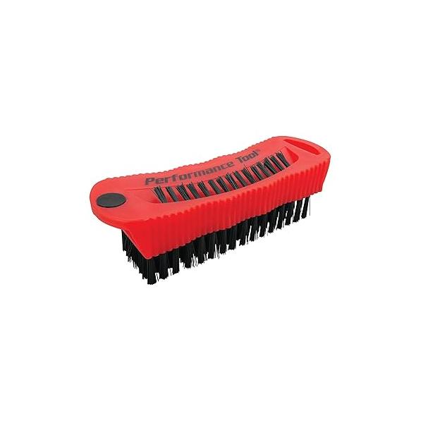 Performance Tool W9163 Utility and Fingernail Brush with Magnet / Scrub