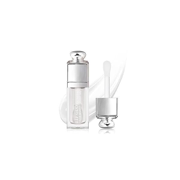 Hydrating Lip Glow Oil, Oil Gloss Transparent Toot Tinted Nourishing Long Lasting Repairing Lightening Lines (CHERRY) 0.2 OZ
