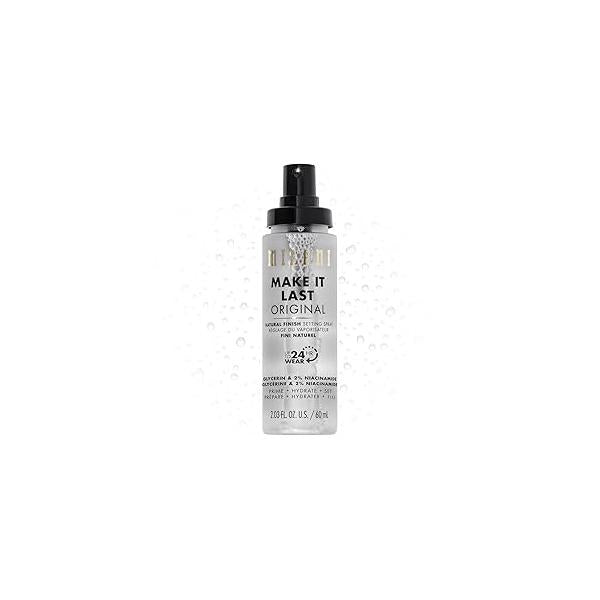 Milani Setting Spray + Primer, Make It Last Original - Natural Finish with Niacinamide for Hydration, Makeup and Face 3-in-1 Prime Hydrate Set, 2.03 Fl. Oz