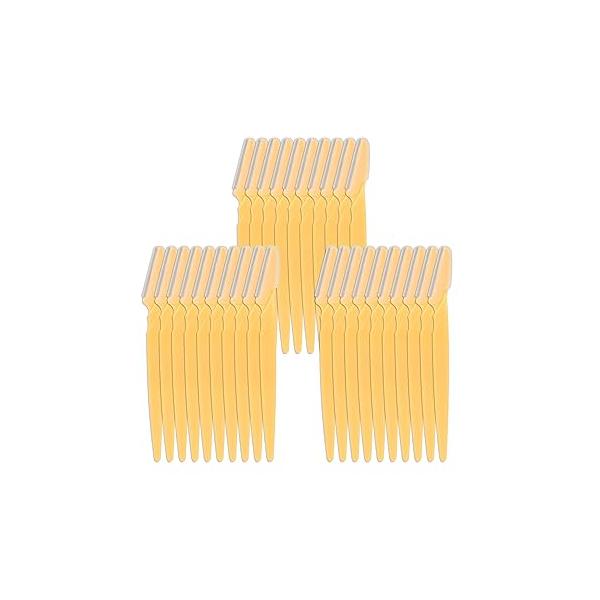 30 Pieces Eyebrow Razor Shaper Trimmer Shaver Facial with Precision Cover for Women and Men