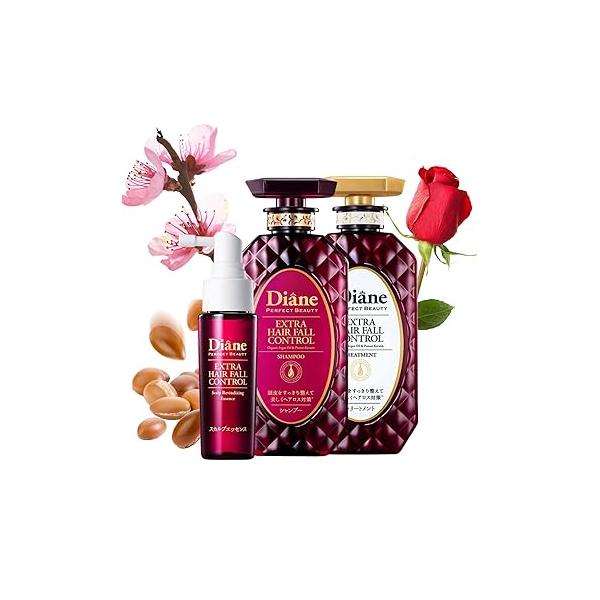 Moist Diane Anti Dandruff Shampoo and Conditioner Set for Oily Hair, Keratin Women & Men with Argan Oil, Tea Tree Mint from Japan, Paraben& Silicone Free, EXTRA FRESH HYDRATE 30.4Fl Oz