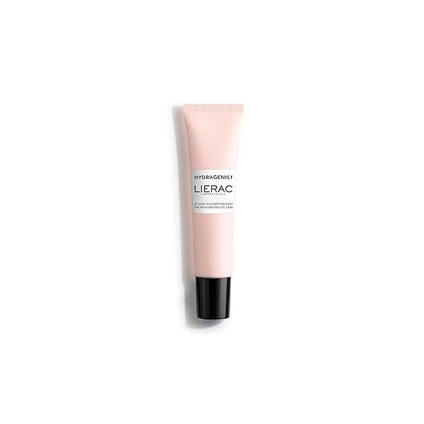 Lierac Hydragenist Rehydrating Eye Care - Vegan Under Cream for Dark Circles, Puffiness & Fine Lines, Hyaluronic Acid Intense Hydration, Moisturizer that completes your Skin -15ml