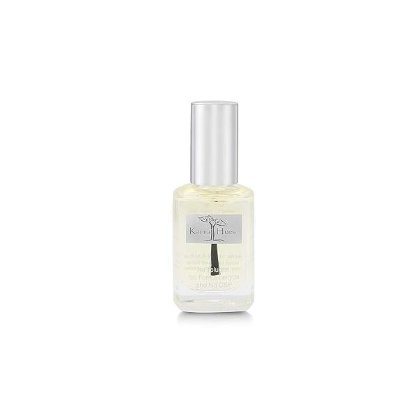 Karma Naturals Deep Nutrition Nail Strengthener - Ridge Filler, Hardener & Growth Booster for Thin or Damaged Nails (0.43 FL oz)