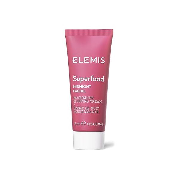 ELEMIS Superfood Midnight Facial, Moisturizer Face Cream, Hydrating for Dry Skin, Firming Facial Camu & Vitamin C Cream