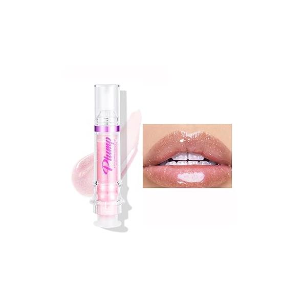 Lip Plumper Gloss,Natural Spicy Plumping Booster Moisturizing Hydrating Oil and Care Serum for Women Girls(#2)