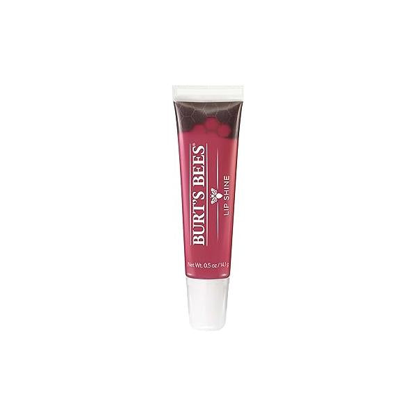 Burt's Bees Lip Gloss, Shine for Women, 100% Natural Makeup, Pucker