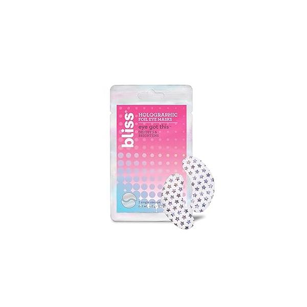 Bliss Eye Got This Holographic Foil Masks - 5 Pack Refreshing and Awakening Eyes Reduces Puffiness Dark Circles Clean Vegan & Cruelty-Free