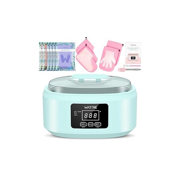 Paraffin Wax Machine for Hand and Feet -Paraffin Warmer Moisturizing Kit Auto-time Keep Warm Arthritis (Pink)