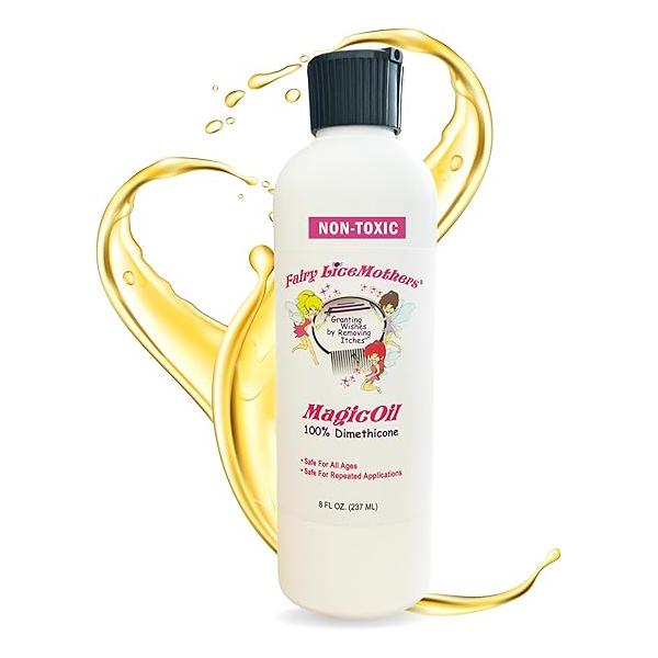 MagicOil - Lice Removal Oil Head Treatment for Kids Defense Reliable Gentle Hair Treats 1-2 People 8 fl Ounces