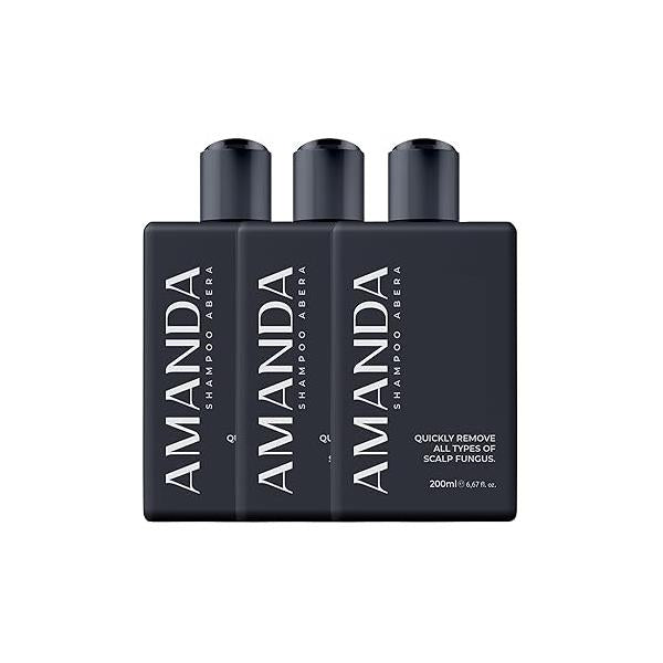Abera Anti-Dandruff Shampoo for Stronger Hair & Healthier Scalp, Nourishes, Supports and Promotes Growth, Get Rid of Dandruff, 6.67 fl oz, Set 2