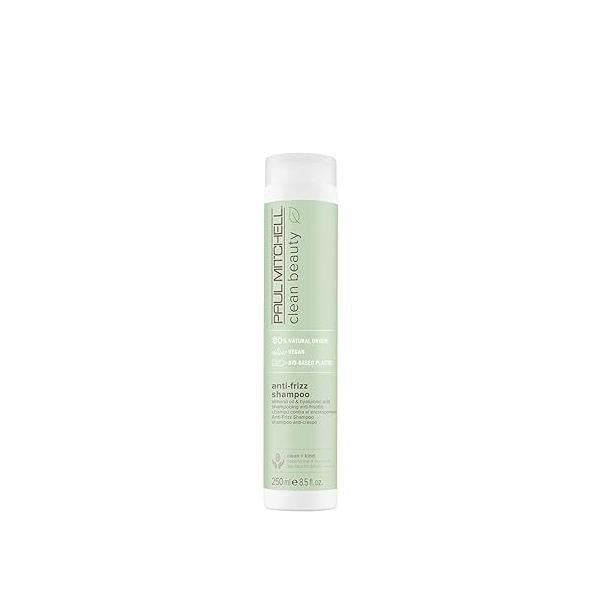 Paul Mitchell Clean Beauty Anti-Frizz Shampoo, Smoothes Hair, Calms Frizz, For Textured, Frizz-Prone Hair