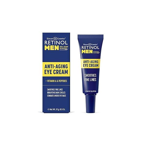 Retinol Men’s Eye Cream - The Original Treatment For Men Targets Under-Eye Area to Reduce Puffiness & Dark Circles, Boost Hydration Drastically Minimize the Visible Signs Of Aging