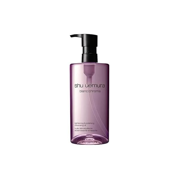 Shu Uemura Blanc Chroma Cleansing Oil, Brightening and Polishing Makeup Remover, Facial Cleanser for All Skin Types, 15.2 Fl. Oz.
