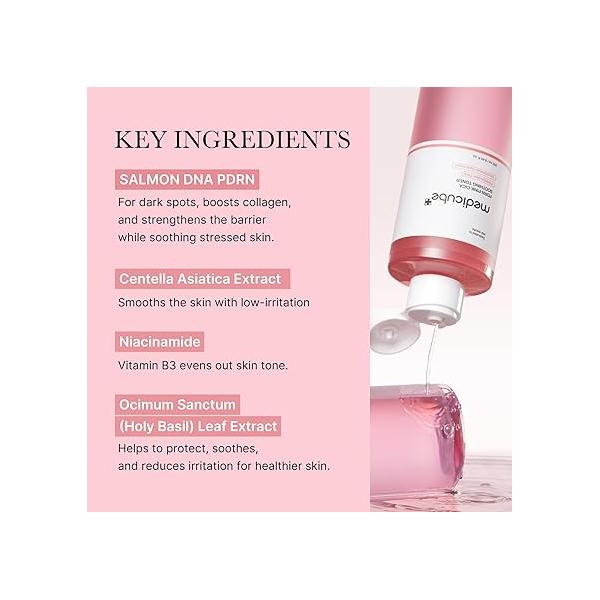 medicube PDRN Pink Peptide Toner I Glow for Skin Boosting, Soothing and Calming, Uneven Tone, Rose & Niacinamide, Korean Care (250ml / 8.45 fl. oz.)