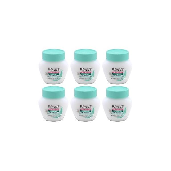 Ponds Cold Cream Make-Up Remover Fragrance-Free 6.1 Ounce (Pack of 6)