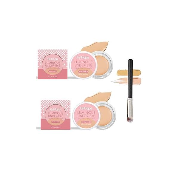 Under Eye Brightener - Brightening Cream Concealer, Dark Circle Concealer & Brightener, Moisturizing Waterproof (Natural colour)