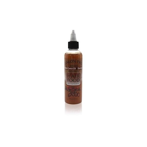Salon Pro [Black Castor Oil Formula with Jojoba Hair Food 4 Oz,Pack of 2##