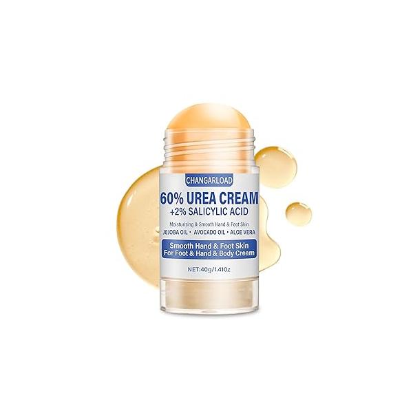 Urea Cream 60 Percent For Feet Maximum Strength - Intensive Repair Dry Cracked Skin, Feet, Foot Heels and Foot, 1 Pcs 1.41 Oz