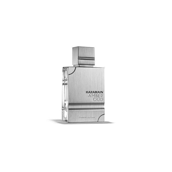 Al Haramain Amber Oud Carbon Edition for Unisex - Arabian Perfume Women & Men Long Lasting Woody Fragrance with Notes of Bergamot, Lavender, Amber, Vetiver Arabic Cologne 2 oz EDP Spray