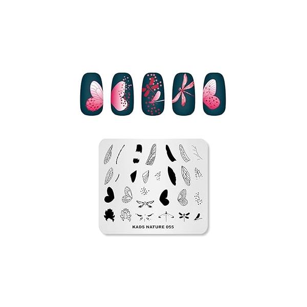 KADS Nail Stamp Plate Decoration Stamping Template Nature Series Design DIY Tool (NA061)