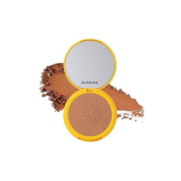 Dundas Bronzer Anonymous, Powder for Face and Body Contour Bronzing, Matte Finish, Make Up All Skin Types, Cruelty Free Natural Makeup, Buildable Coverage, Easy to Blend, (Step 1)