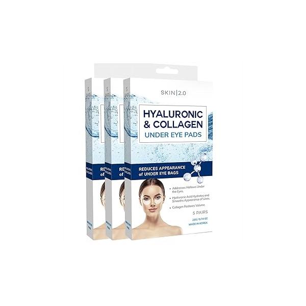 Retinol & Vitamin E Under Eye Patches - Dermatologist Tested Anti-Aging Depuffing, Reduce Fine Lines Wrinkles, Dark Circles Natural Ingredients Korean Skin Care All Types 15 Pairs