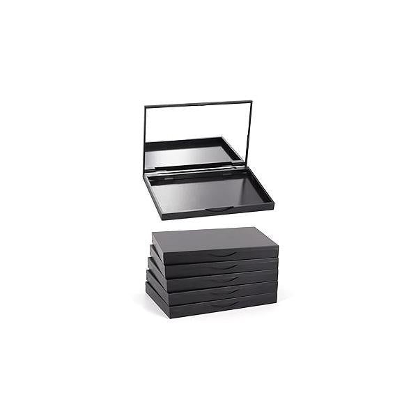 5 Pack Magnetic Makeup Palette with Mirror, Empty Cosmetics Dispensing Storage Box for Eyeshadow Lip Color Blush Powder Highlighter Contour(Small - 4.92" x 3.38”)