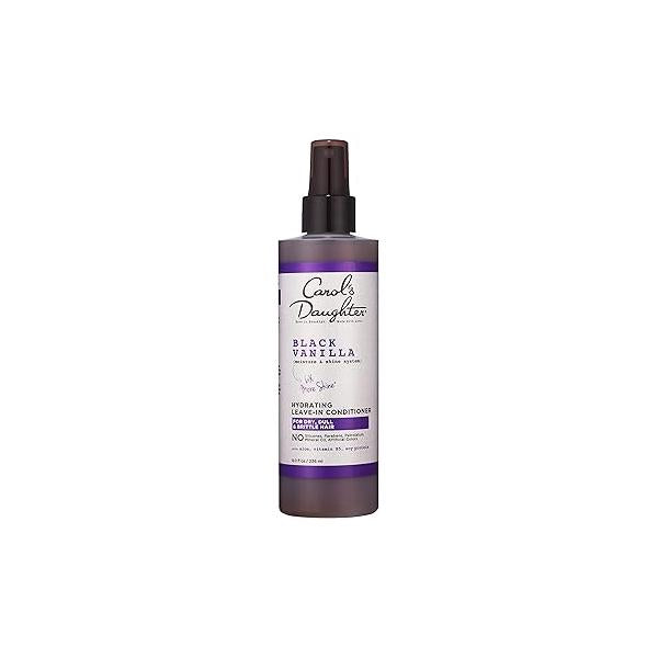 Carol's Daughter Black Vanilla Leave In Conditioner for Curly, Wavy or Natural Hair, Moisturizing Hair Care Dry, Dull Brittle 8 Fl Oz