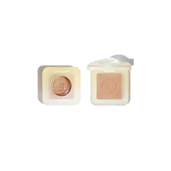 SHEGLAM Sunside Bronzer Powder Contour Long Wear Evenly Pigmented Neutral Warm Tone Sculpting Natural Matte & Face Makeup-Dawn Glow