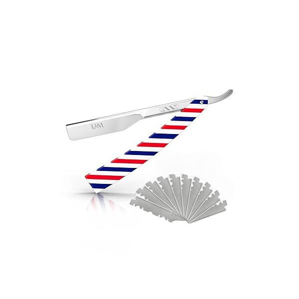 UM Supplies Straight Razors For Men Beard Shaving Knives Professional Barber Edge Razor Kit Close Shave Cut Throat Safety Navajas Para Barbero Shavette