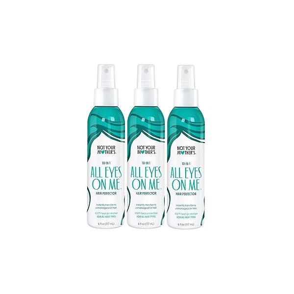 Not Your Mother's All Eyes On Me 10-in-1 Hair Perfector (3-Pack) - 6 fl oz Heat Protectant for Moisturizing Detangler Spray and Frizz Control