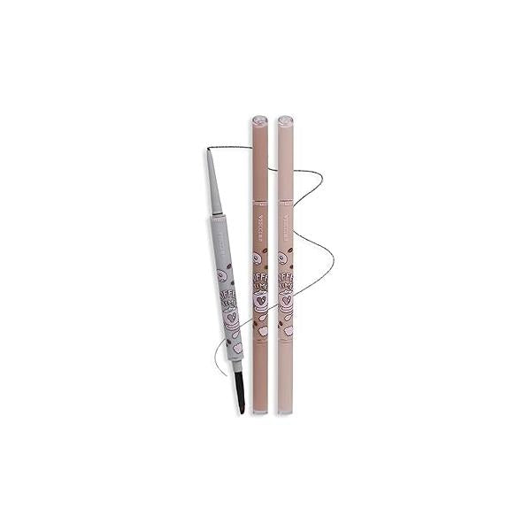 Waterproof Gel Eyeliner Pencil - Highly Pigmented, Smudge-proof, Longwearing and Ultra-Fine Tip for Precise Eye Makeup Built-in Brush Easy Application Ideal women(02 Caramel Brown)