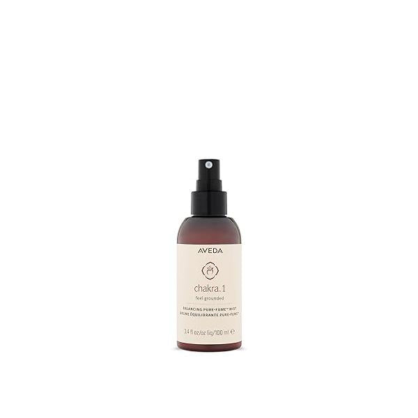 Aveda Chakra 1 Balancing Pure-Fume Mist: Grounded | Body & Room Spray Balances Root With Certified Organic Olibanum, Vetiver, Patchouli, 3.4 Fl Oz