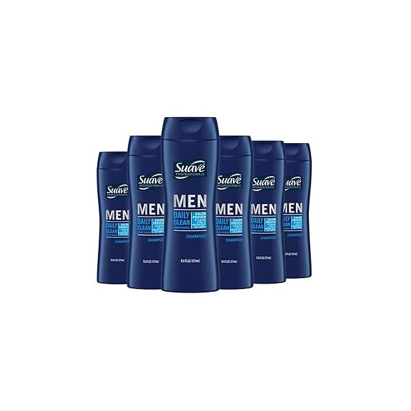 Suave Men 2 in 1 Shampoo and Conditioner Ocean Charge 12.6 Fl Oz (Pack of 6)
