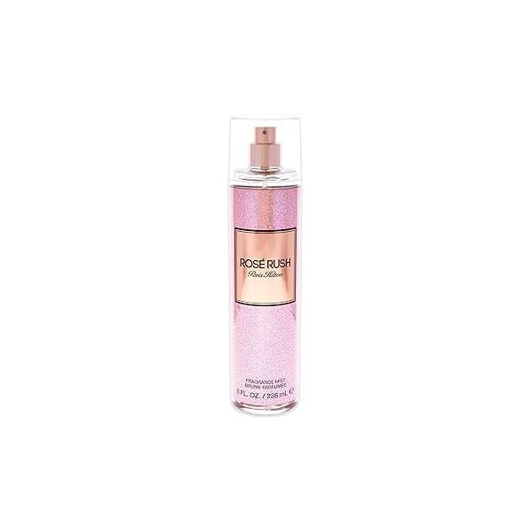 Paris Hilton Rose Rush Body Spray for Women | Floral and Fruity Fragrance Notes of Petals, Papaya Amber Feminine, Flirty Long-Lasting 8 Oz