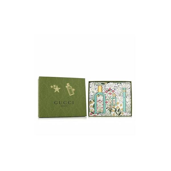 Gucci Flora Gorgeous Jasmine EDP Woman's Gift Set: 100 ml + Mini 10 Spray Pen 5 - HARD BOX