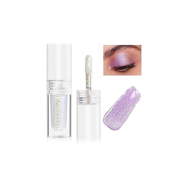 MAKI YIKA Glitter Liquid Eyeshadow Chameleon Metallic MultiColor Shifting Long Lasting Multichrome Holographic Eye Topper Glitters (#6 Aurora)